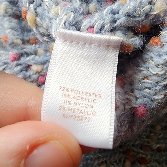 Lauren Conrad Turtleneck Cropped Knit Pom Pom Sweater - Picture 8 of 8